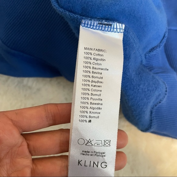 Kling Blue Flower Grandma Sweater with white collar - Picture 5 of 8